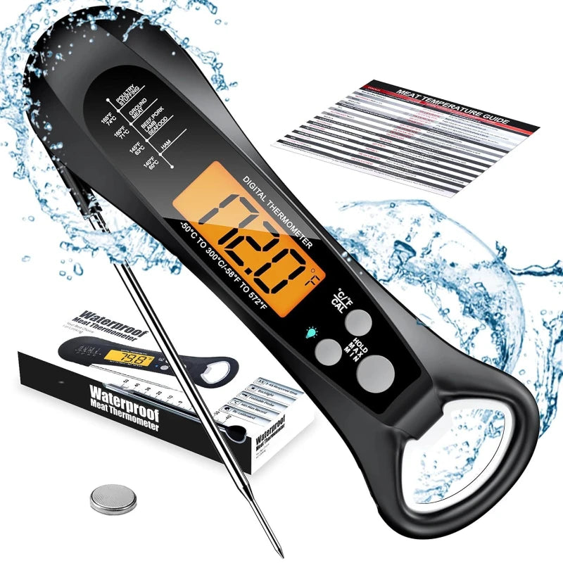 Foldable Digital Food & Meat Thermometer