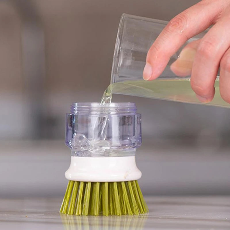 Automatic Dish Brush with Soap Dispenser