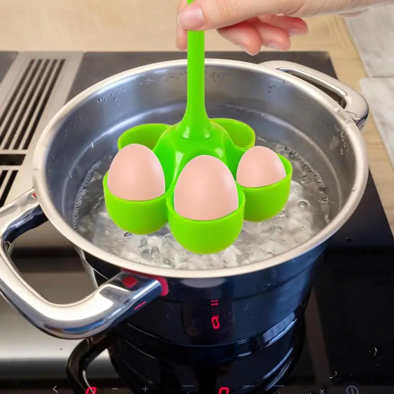 Silicone Egg Boiler & Steamer Tray (5 Grids)