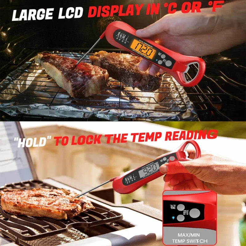 Foldable Digital Food & Meat Thermometer