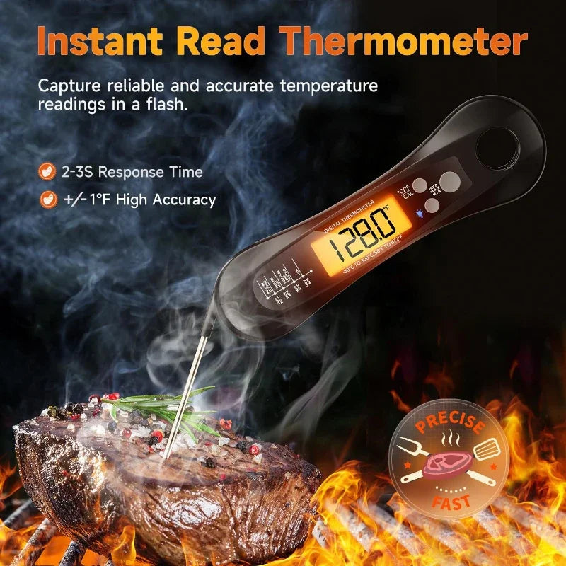 Foldable Digital Food & Meat Thermometer