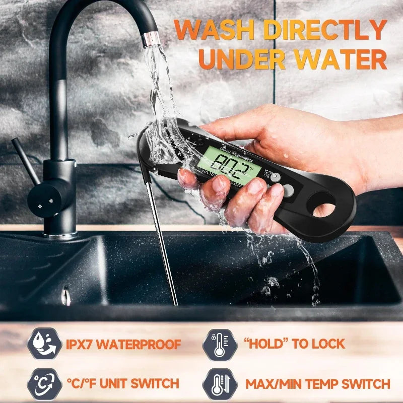 Foldable Digital Food & Meat Thermometer