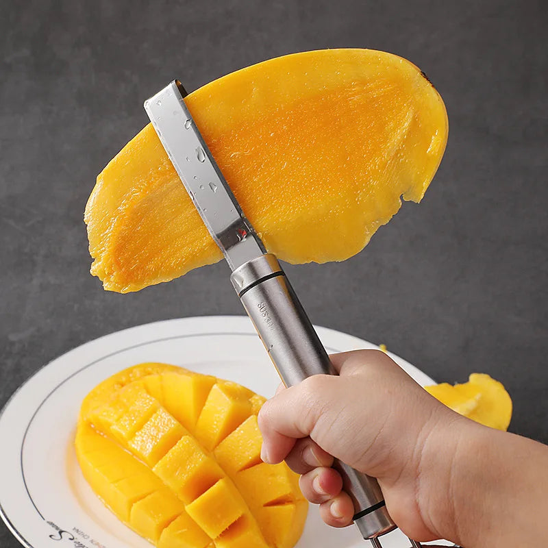 Mango Slicer & Peeler – 3-in-1 Fruit Cutter, Corer, and Dicer