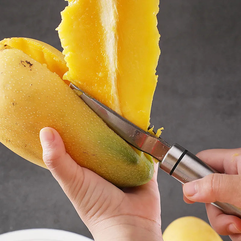 Mango Slicer & Peeler – 3-in-1 Fruit Cutter, Corer, and Dicer